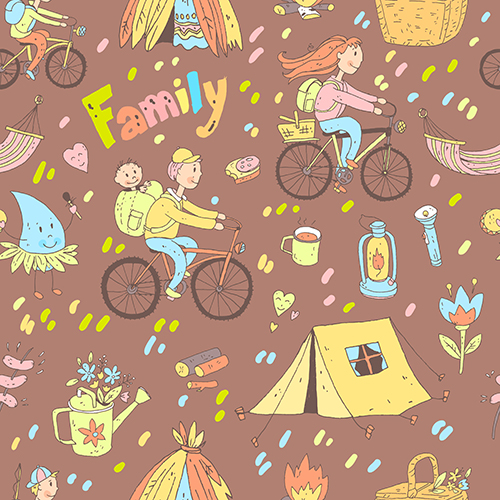 Family pastel pattern 1