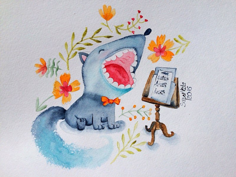 1volf watercolor