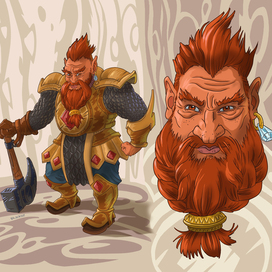 Dwarf-warrior, concept