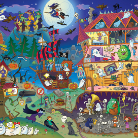 Не боимся темноты. Виммельбух поле 