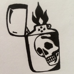 эскиз тату огоньку