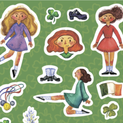 Irish Dance sticker set