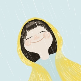 Girl in the rain