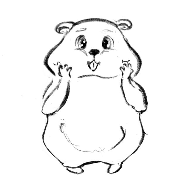 Хомяк Профитролль (скетч)