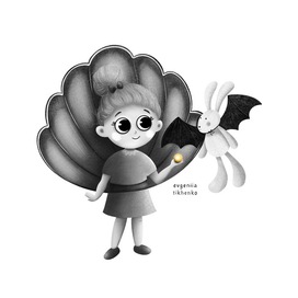 InkTober Costume Party : scallop & bat