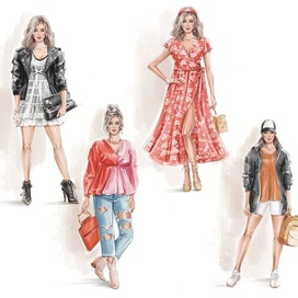 Illustrations for Fashion Book