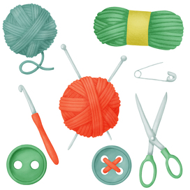 Knitting and needlework tools