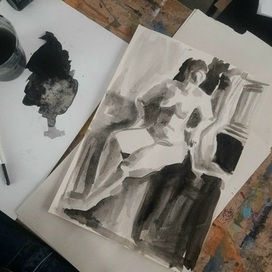The woman 