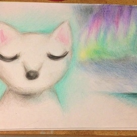 Dreaming polar fox