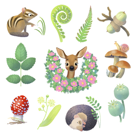 Forest stickers