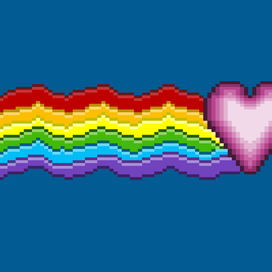 Pixel art heart