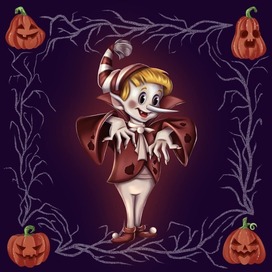 The character of Pinocchio. Halloween 