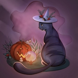 Cat and pumpkin 🎃 