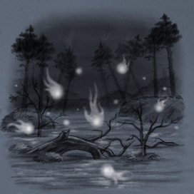 Swamp lights (Slavic mythology)