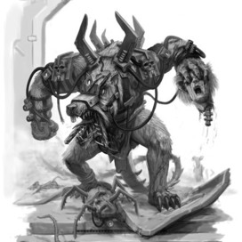 Sketch. Character. Mutant laboratory rat.