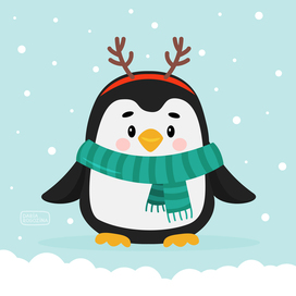 Christmas pinguin