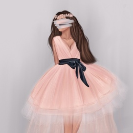 A rose pink dress