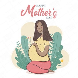  Happy Mother`s Day. Vector illustration