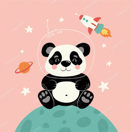 Panda. Vector illustration