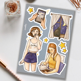 "Quiet night" stickerpack