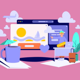 2D UX illustration