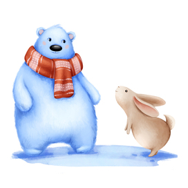 Bear and hare