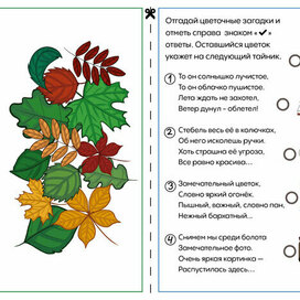 Листики и стихотворения