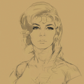 Michèle Mercier Angelique Sketch