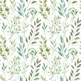 Botany. Seamless pattern