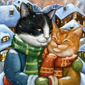 Winter cats