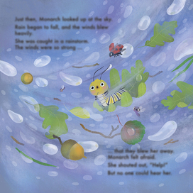 A full page illustration for the children's book "You Were Made to Fly"