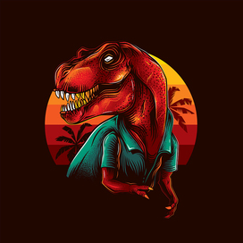 T-REX. T-SHIRT DESIGN