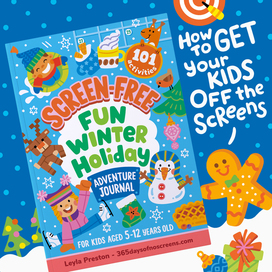 Winter activity book for kids cover design