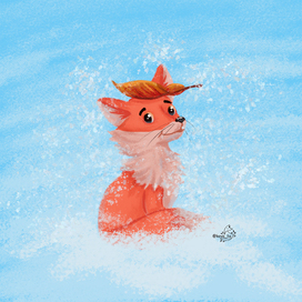 Fox in the snow