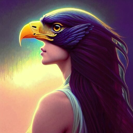 Fantasy.  Raven girl
