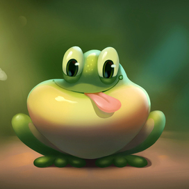 Funny frog