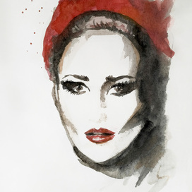 fashion illustration portrait