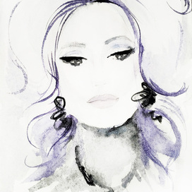 fashion illustration portrait