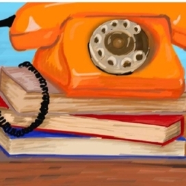 Orange telephone 