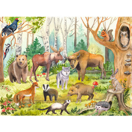 Children's stickers "Forest animals"