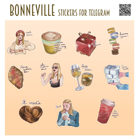 Bonneville telegram stickers