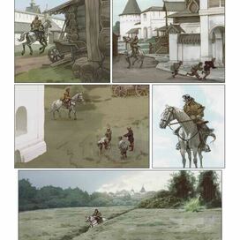 A strip from the comic strip "Saving Tsarevich Dmitry".