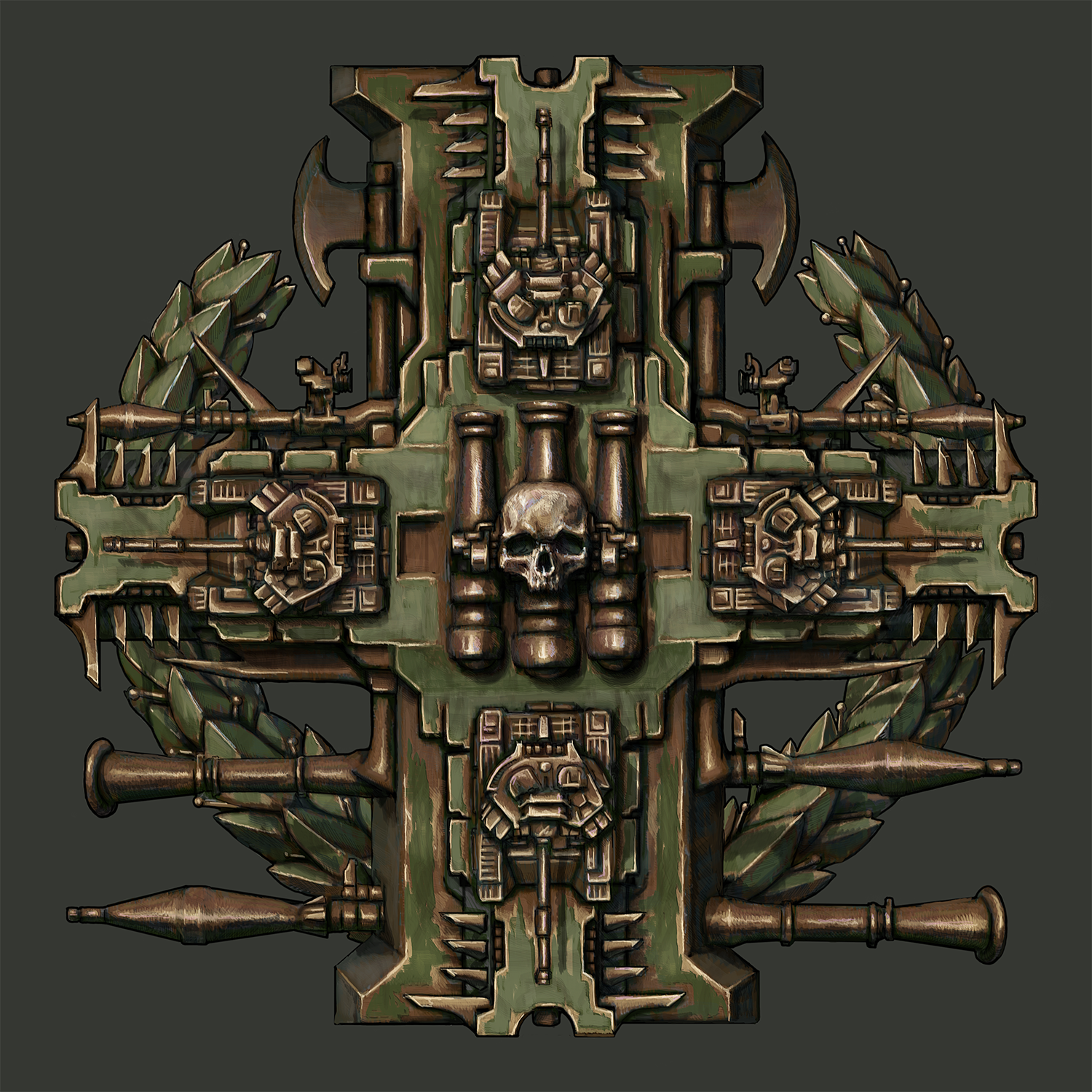 Concept. Military emblem. 