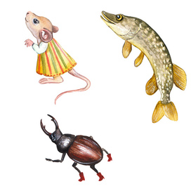 The Mouse, The Bug, The Pike