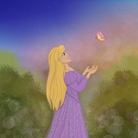 Princess in Disney style