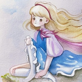 Watercolor anime 