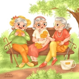 Cute old ladies 