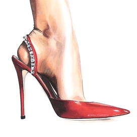 Red shoe