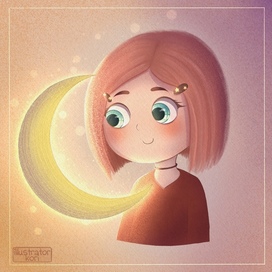 Moon girl | Character portrait