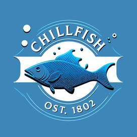 Logo for fish shop «CHILL FISH»‎